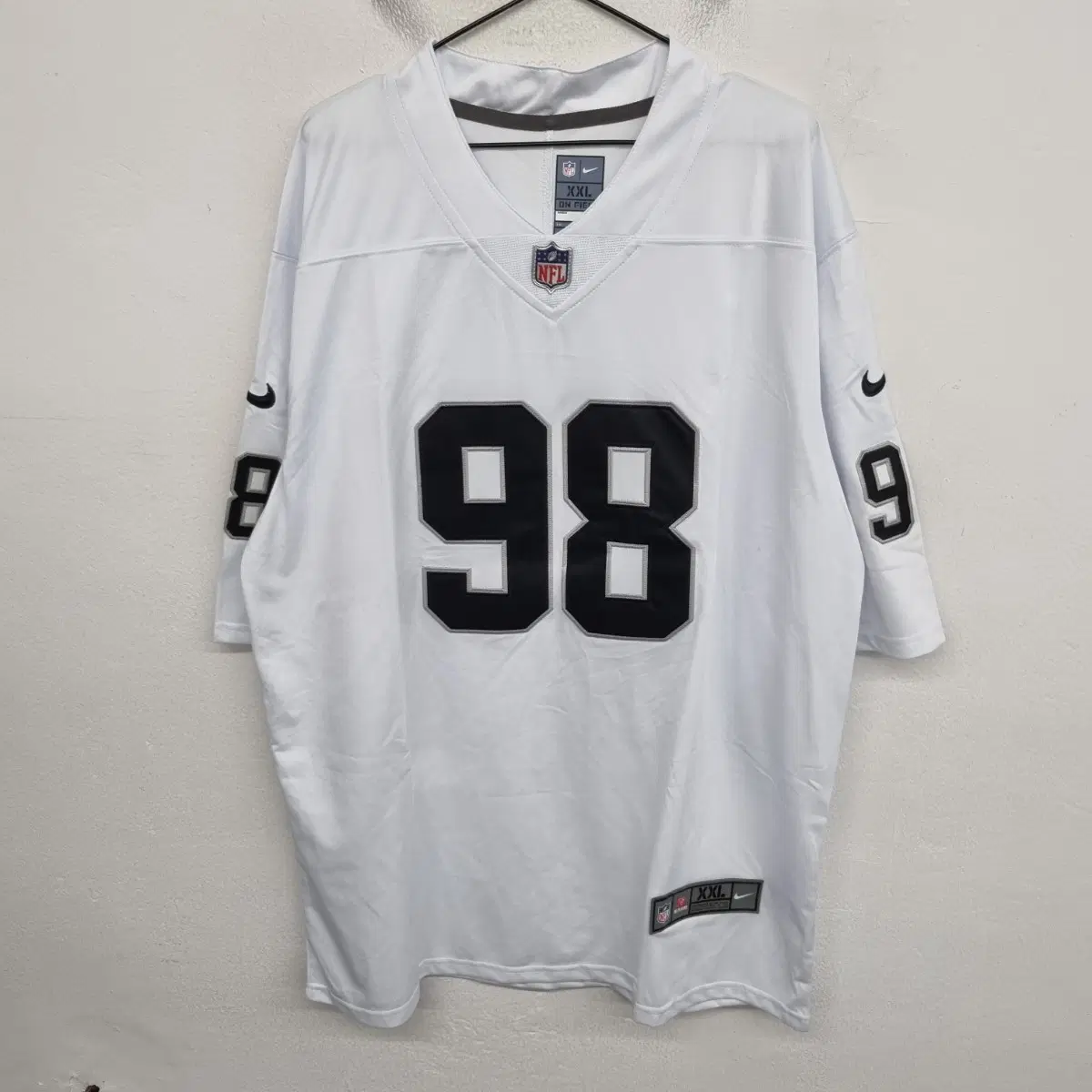 NFL 라스베이거스 레이더스 맥스 크로스비 미식 축구 유니폼