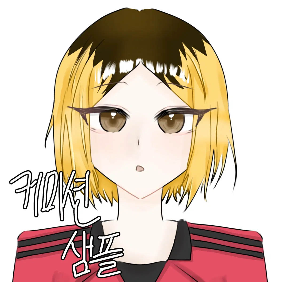 0.6 정면 두상 인장 그림 커미션