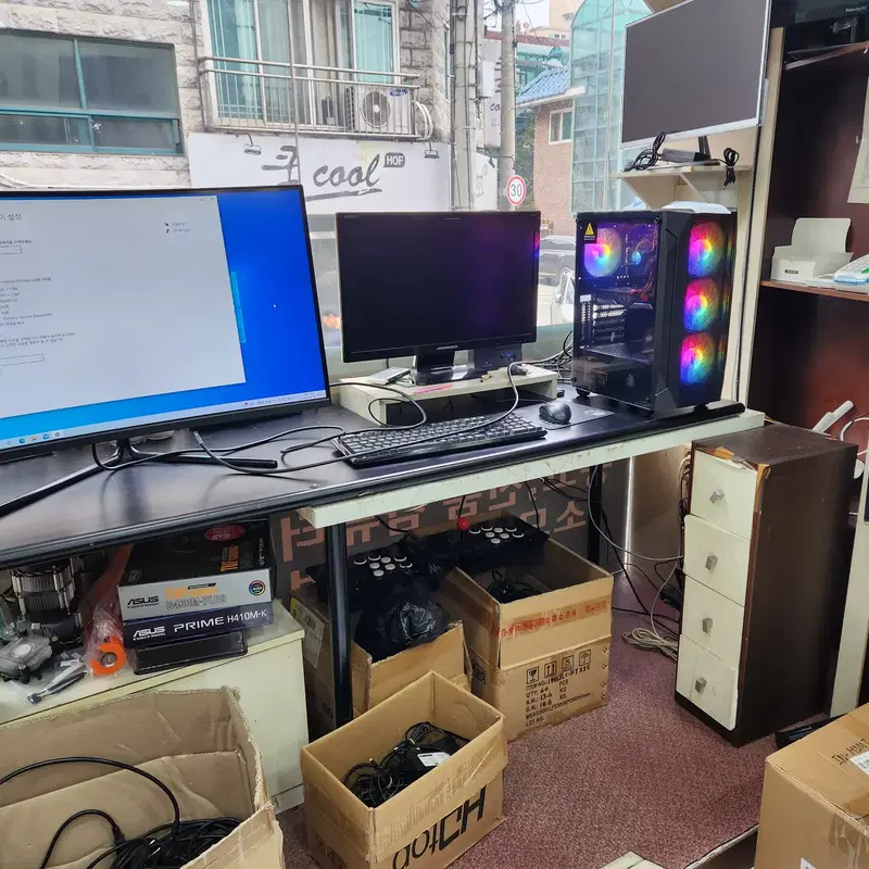 중고컴퓨터 사무용 포토샵 게임용본체 모니터 저렴하게팜니다