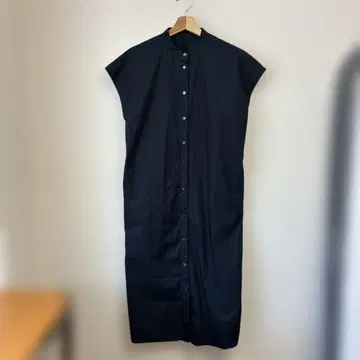 INED 슬리브리스 셔츠 원피스 블랙 7호