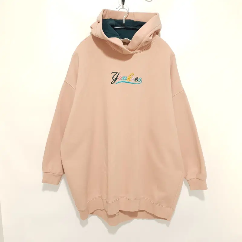 MLB 여성 오버핏 기모 롱 후드티 XS (85)_i3157
