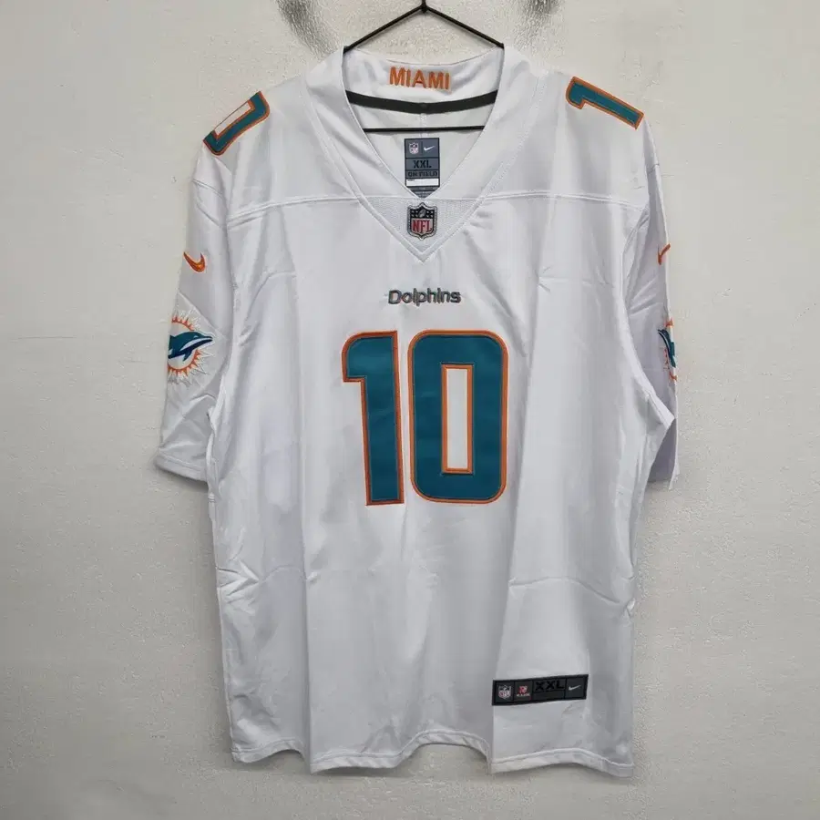 NFL 마이애미 돌핀스 타이릭 힐 미식 축구 유니폼