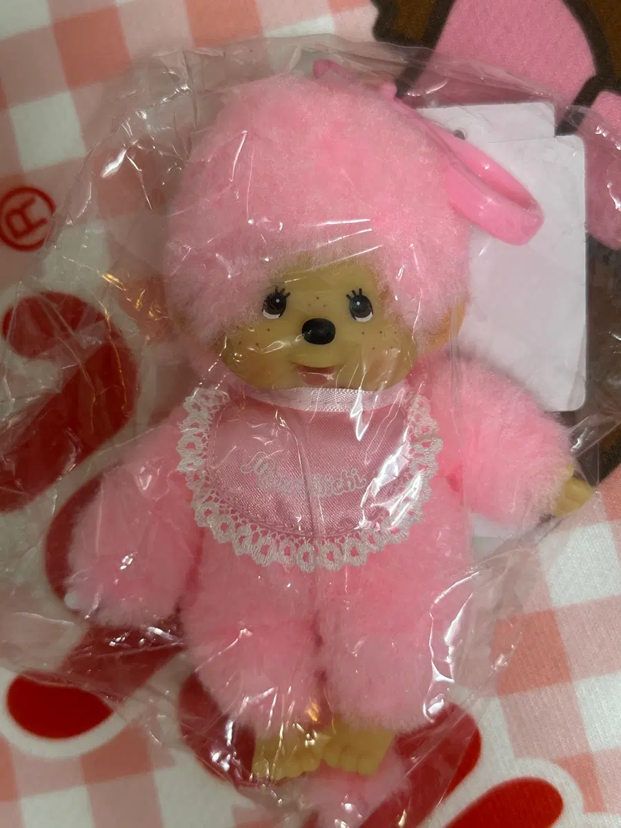 뽀글이 핑크 몬치치 키링