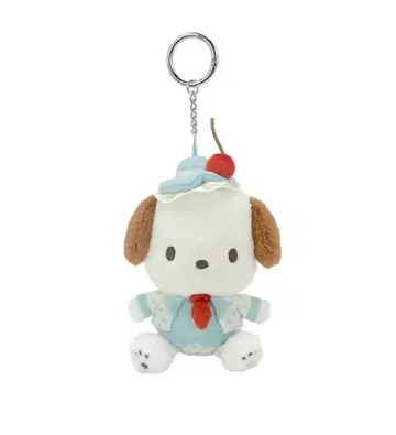새상품 나카지마코퍼레이션 포차코 스위트케이크 컬렉션 마스코트 홀더 스카이블루 체리케이크 2026년