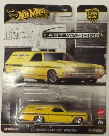 MATTEL HOTWHEELS FAST WAGON JBK67 '70 CHEVELLE SS WAGON 2/5