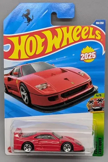 MATTEL HOTWHEELS HW EXOTICS 4/5 HYW59 FERRARI F40 COMPETIZIONE 레드 198/250