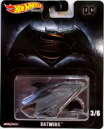 MATTEL HOTWHEELS PREMIUM BATMAN VS SUPERMAN BATWING 3/6