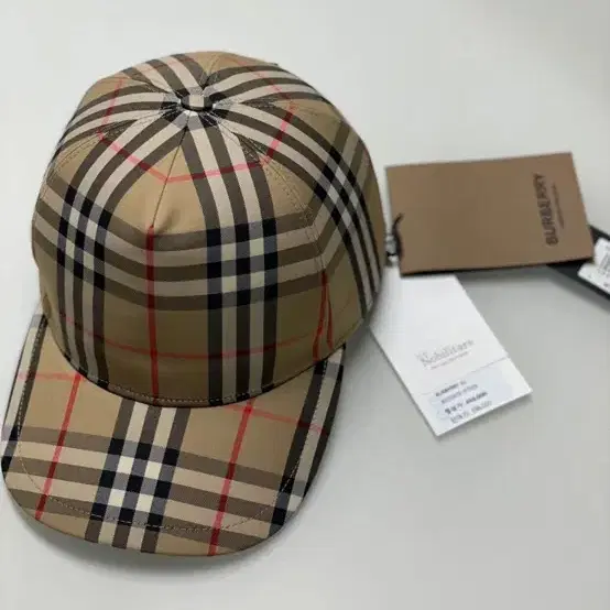 버버리 24FW 빈티지 체크 트럭커 캡모자