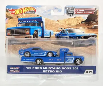 MATTEL HOTWHEELS 팀 트랜스포트 GJT38 '69 포드 머스탱 보스 302 레트로 리그 #19