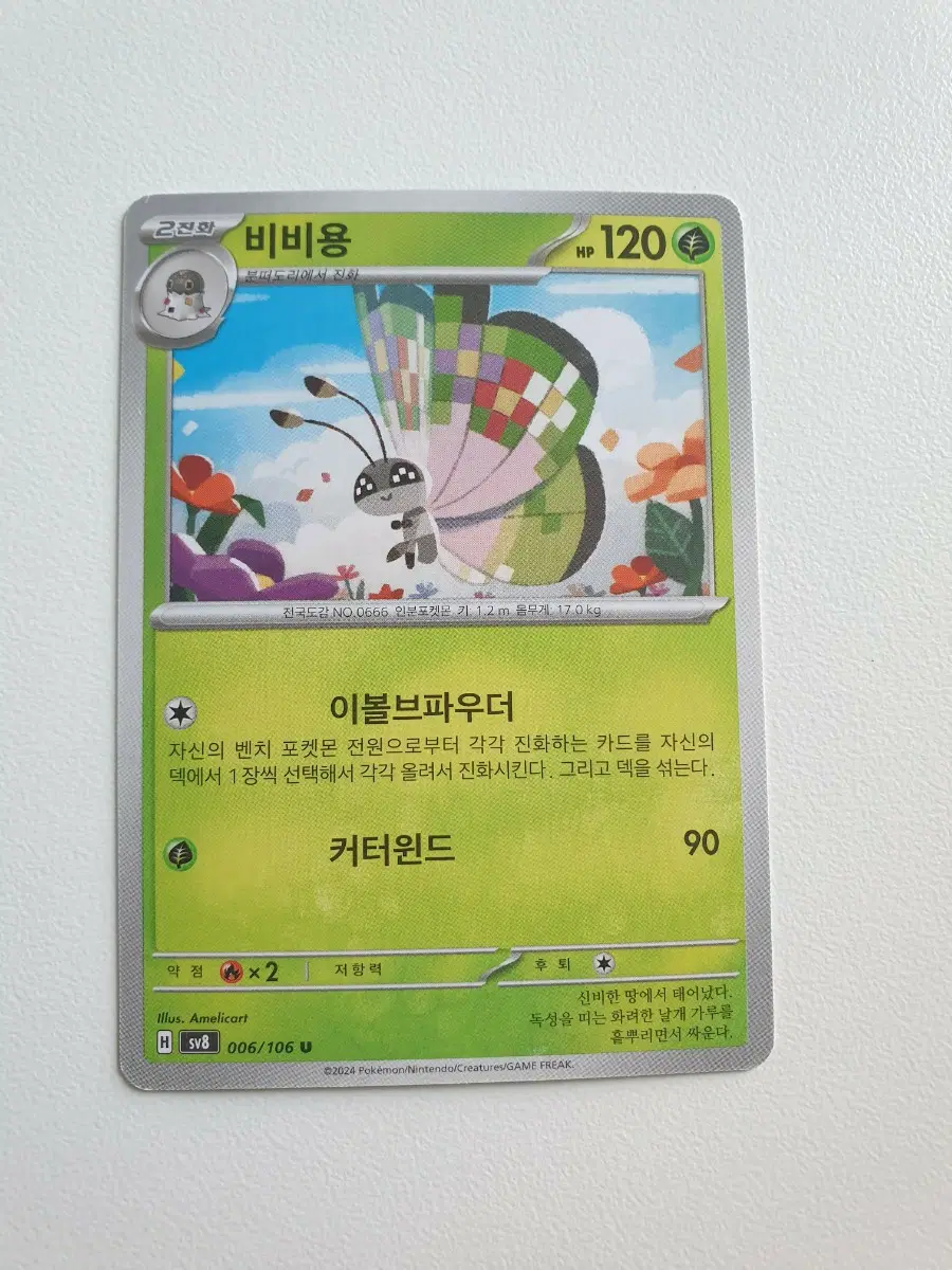 비비용 포켓몬카드