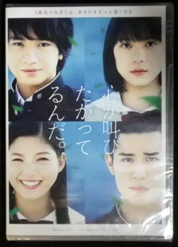 일본 영화 DVD 미개봉 일반 버전 마음이 외치고 싶어해.