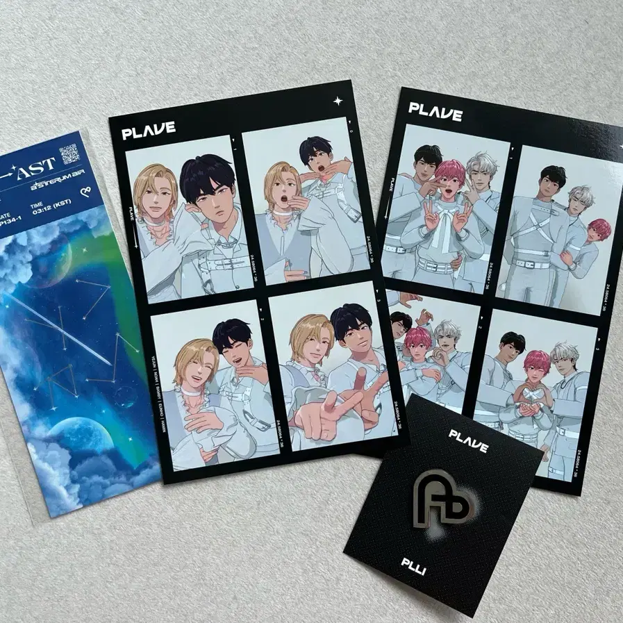 플레이브 멤버십 키트 1기 네컷 사진 , 뱃지, 티켓 구성 일괄 예준 노아 하민 밤비 은호 plave