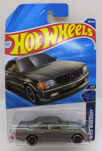 MATTEL WILD WIDEBODY 2/5 HOTWHEELS '89 메르세데스-벤츠 560 SEC AMG 186/250