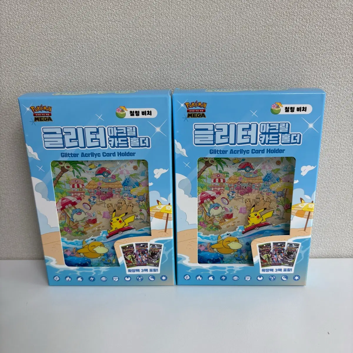 포켓몬 글리터 아크릴 카드 홀더 칠링비치