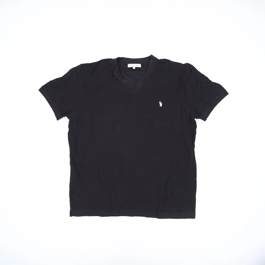 3XL US폴로 와플 반팔 니트 0731H2