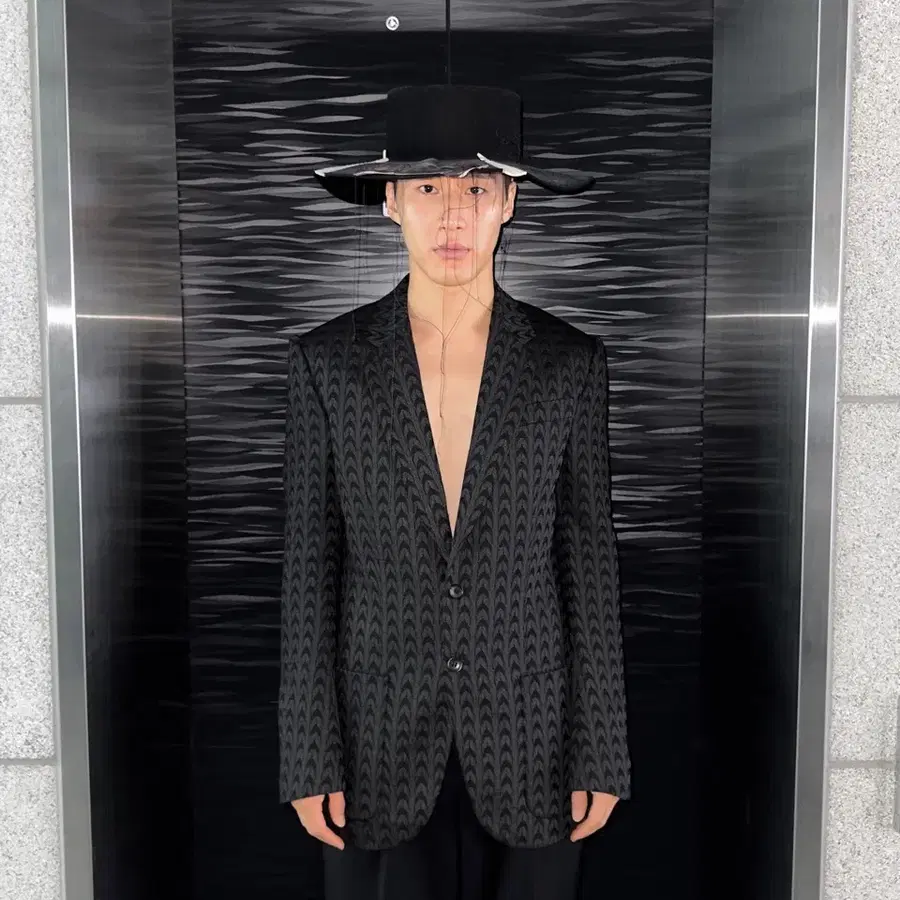 05SS JOHN GALLIANO JACQUARD BLAZER