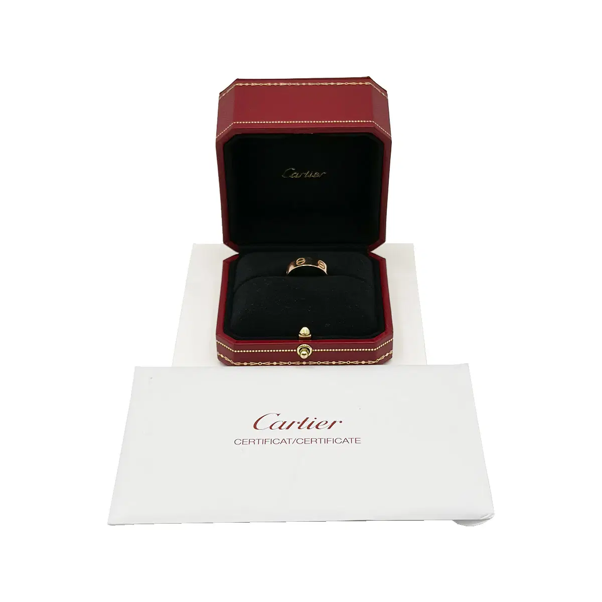 까르띠에 Cartier 18K 핑크골드 5.5MM 러브링 클래식 반지 51호