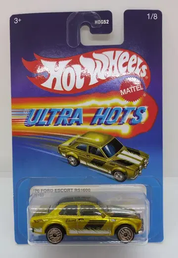 MATTEL HOTWHEELS ULTRA HOTS 1/8 JBY60 '70 포드 에스코트 RS 1600 골드 1/8