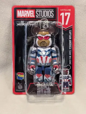 써니 사이드 업 HAPPY 복권 BE@RBRICK MARVEL STUDIO 베어브릭상 17.캡틴 아메리카 (샘 윌슨) 100%