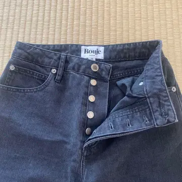 Rouje Paris 블랙 스트레이트 데님 26