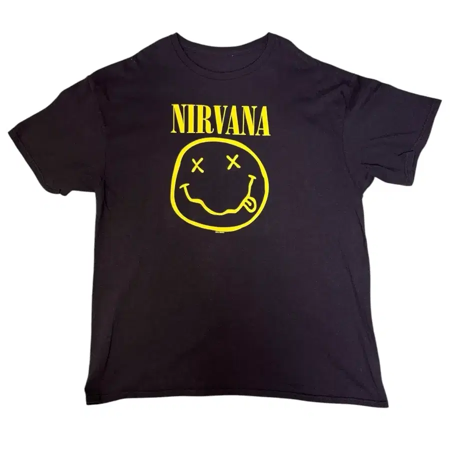 빈티지 너바나 NIRVANA SMILE LOGO 스마일페이스 밴드티 XL