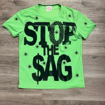 DIOCLUB STOP THE SAG 티셔츠 라이트 그린