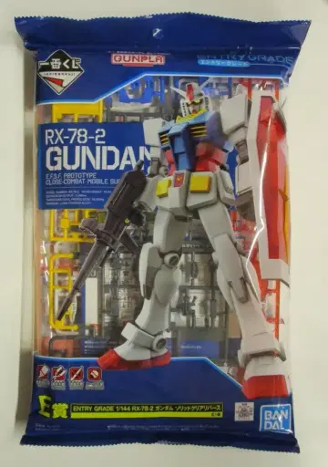 BANDAI SPIRITS 제일복권 기동전사 건담 건담 프라모델 건담 프라모델 2021 E상 ENTRY GRADE 1/144 RX78-2 건담 솔리드 클리어 리버스