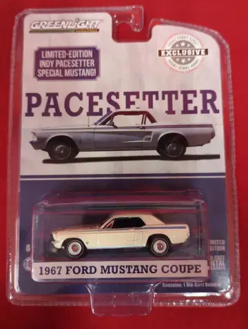 GREENLIGHT 1/64 1967 Ford Mustang Coupe - Indy Pacesetter Special - Wimbledo