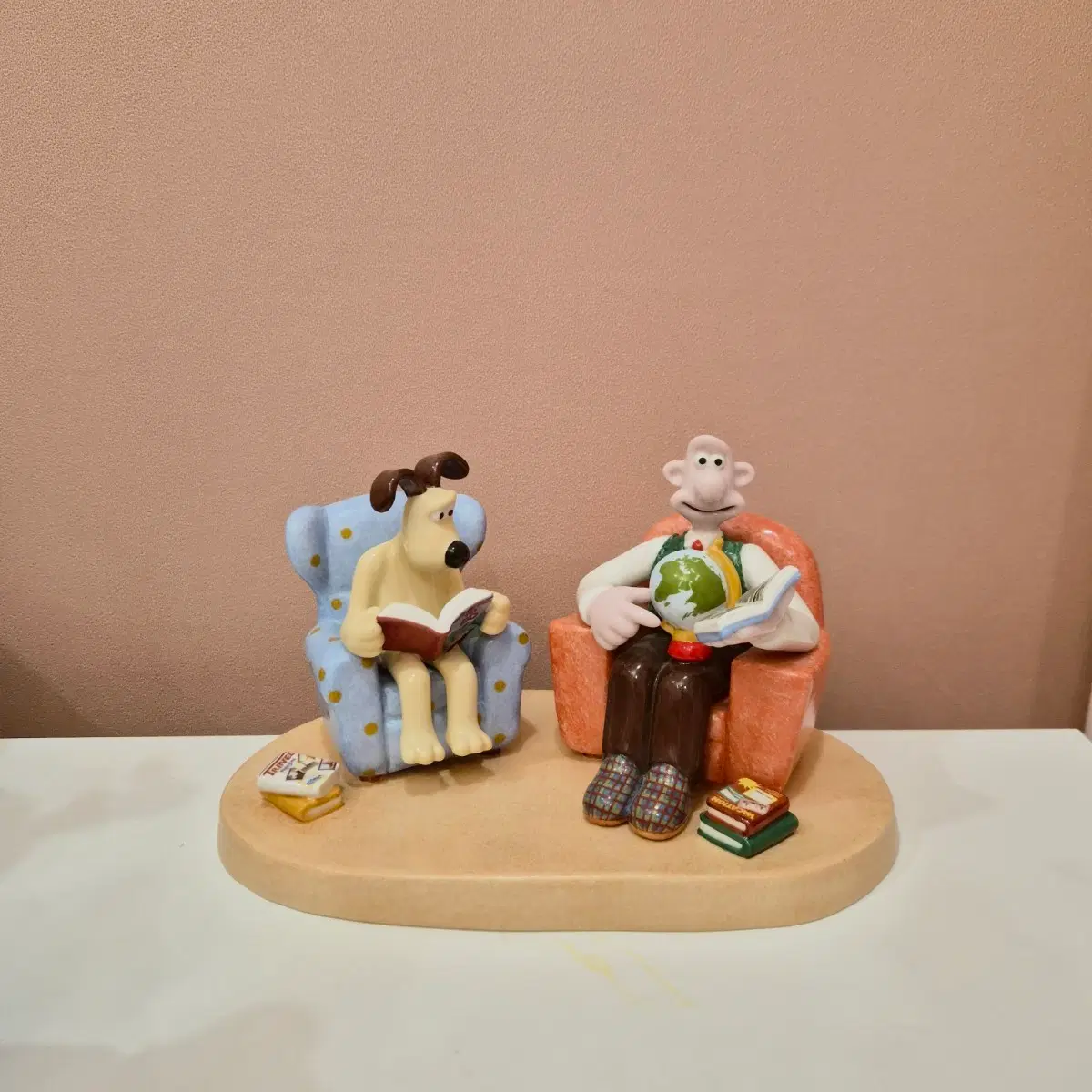 가격고정 (레어)월레스와그로밋 소파 콜포트 피규어
