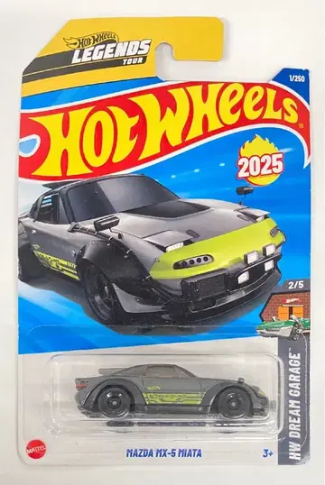 MATTEL HOTWHEELS HW DREAM GARAGE 2/5 JFN41 MAZDA MX-5 MIATA 그레이 1/250