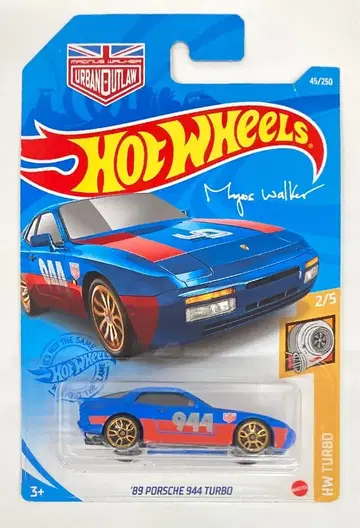 MATTEL HOTWHEELS HW TURBO 2/5 HCM38 '89 PORSCHE 944 TURBO/블루x레드 #944 45/250