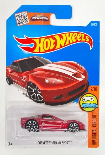 MATTEL HW 디지털 서킷 핫휠스 '11 콜벳 그랜드 스포츠 레드 DHP53