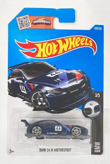 MATTEL BMW 3/5 HOTWHEELS BMW Z4 M MOTORSPORT 블루/#44 DHR82