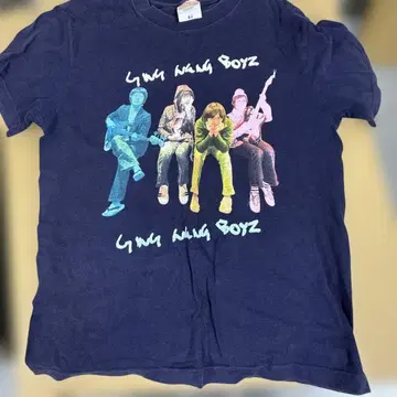 이초 BOYZ 티셔츠 밴딩 티 사진 티셔츠 S 사이즈