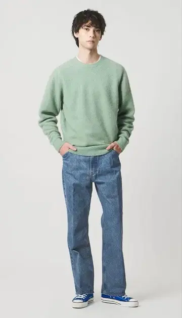 UNITED ARROWS 헤비 온스 데님 로데오 스트레이트