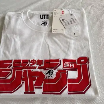 UNIQLO 주간 소년 점프 50주년 T셔츠 화이트 L사이즈 새상품