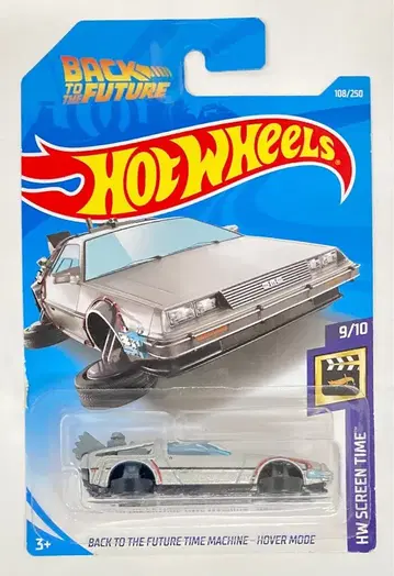 MATTEL HOTWHEELS HW SCREEN TIME 9/10 FYC50 BUCK TO THE FUTURE TIME MACHINE HOVER MODE 108/250