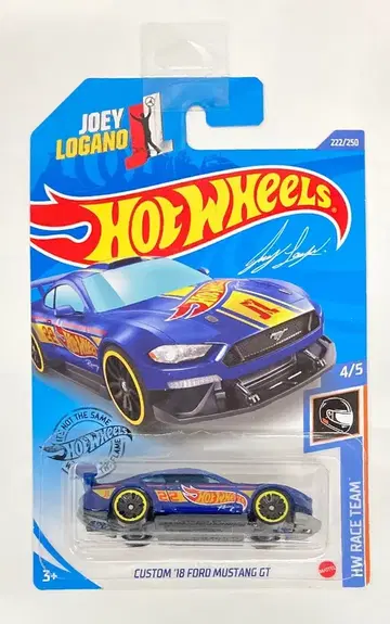 MATTEL HW RACE TEAM 4/5 HOTWHEELS CUSTOM '18 FORD MUSTANG GT 222/250