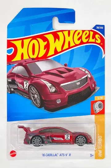 MATTEL HOTWHEELS HW TURBO 3/10 HHD87 '16 CADILLAC ATS-V R/#2 레드 메탈 38/250