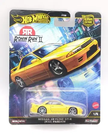 MATTEL HOTWHEELS RONIN RUN II JBK88 닛산 스카이라인 GT-R (R32) 판뎀 1/5