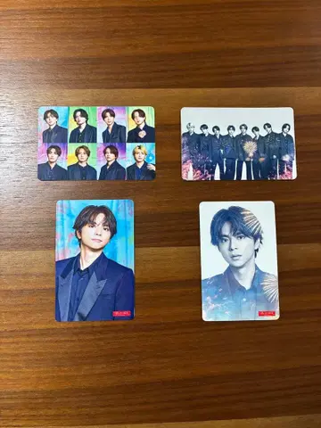 timelesz 꺼지지 않는 불꽃놀이 트레이딩 카드 4장
