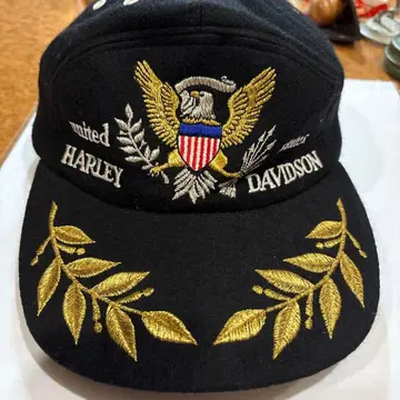 Harley-Davidson 캡 블랙 자수
