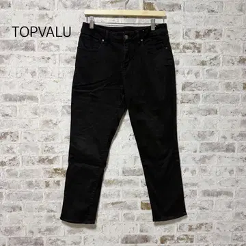 3613 [TOPVALU] 탑밸류 캐주얼 팬츠 블랙 스트레이트