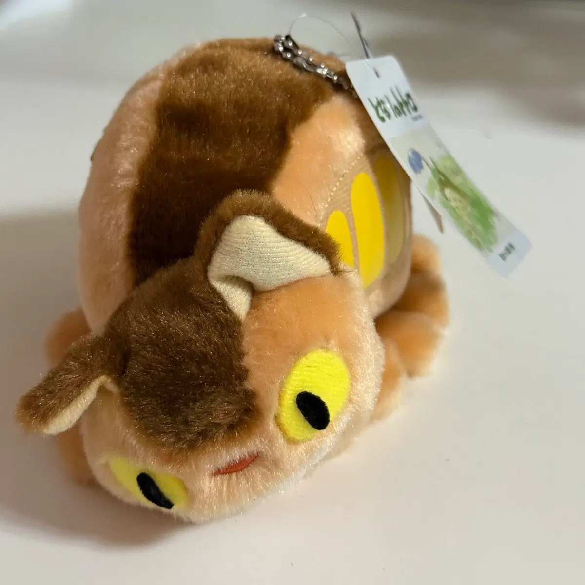 지브리 고양이 네코버스 인형 뱃지 키링