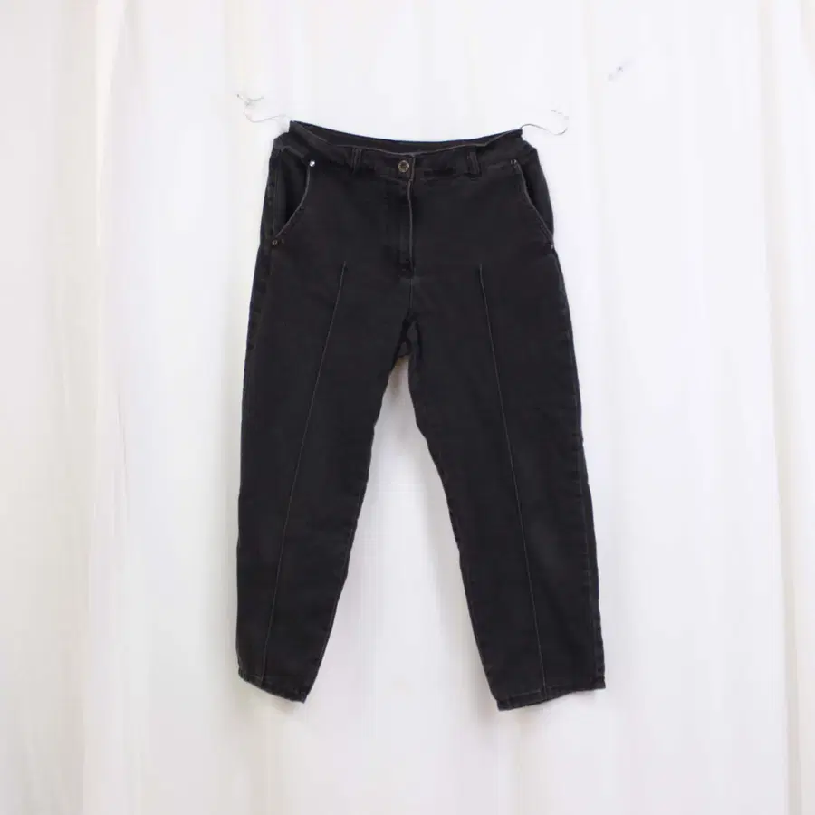 [정품] 에스제이와니(SJ WANI) 여성 블랙 데님 팬츠 긴바지 (77) 상상샵