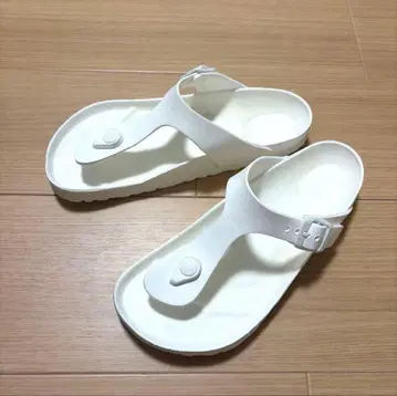 버켄스탁 기제/Gizeh 화이트 36 23-23.5cm