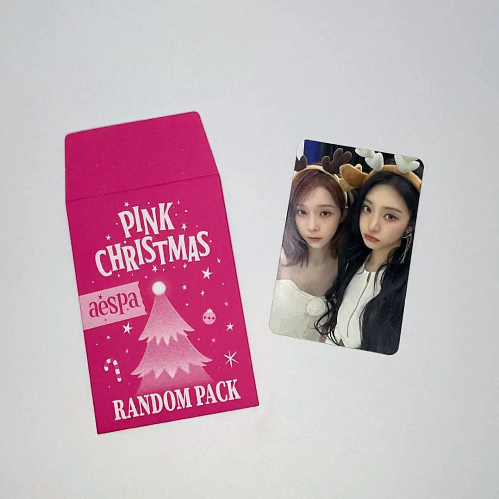 에스파 윈터 닝닝 2023 핑크 크리스마스 스페셜 유닛 포토카드 포카 aespa WINTER NINGNING 2023 PINK CHRISTMAS SPECIAL PHOTOCARD