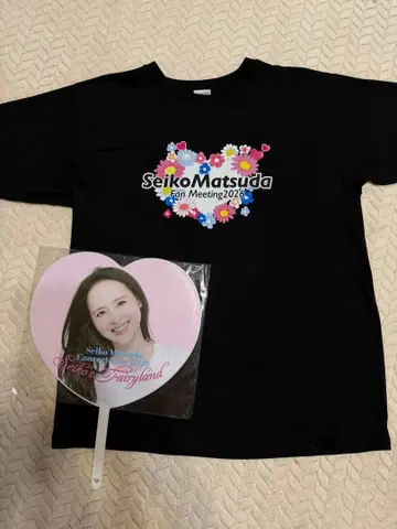 마츠다 세이코 라이브 2026 티셔츠 (XL) & 부채 세트