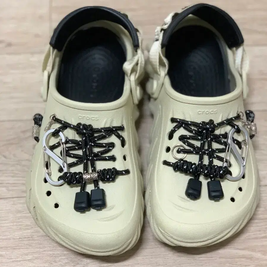 crocs 크록스 에코클로그 본블랙 커스텀 슬리퍼 230-235 m4 w6