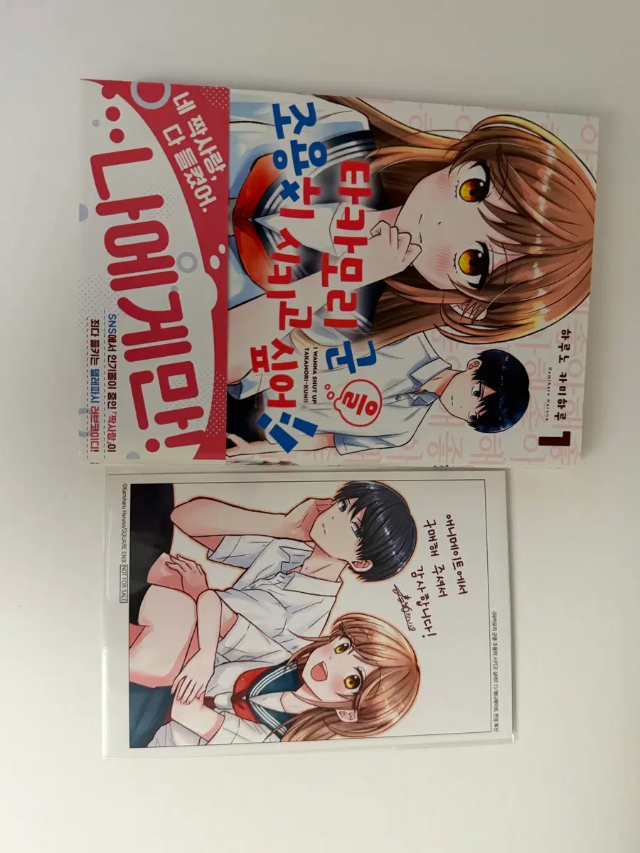순정만화 타카모리군을 조용히 시키고싶어 애니메이트 특전